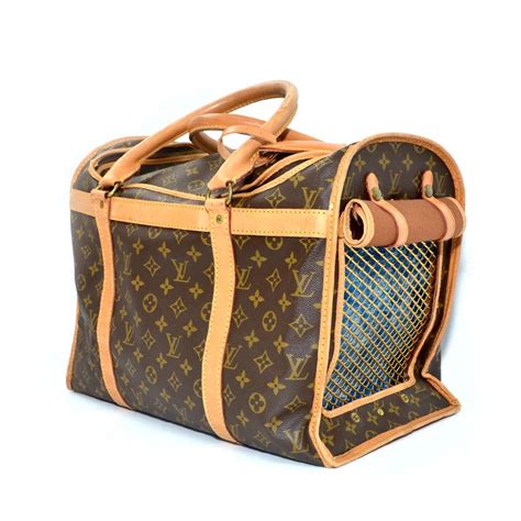 louis vuitton dog bags|faux Louis Vuitton dog carriers.